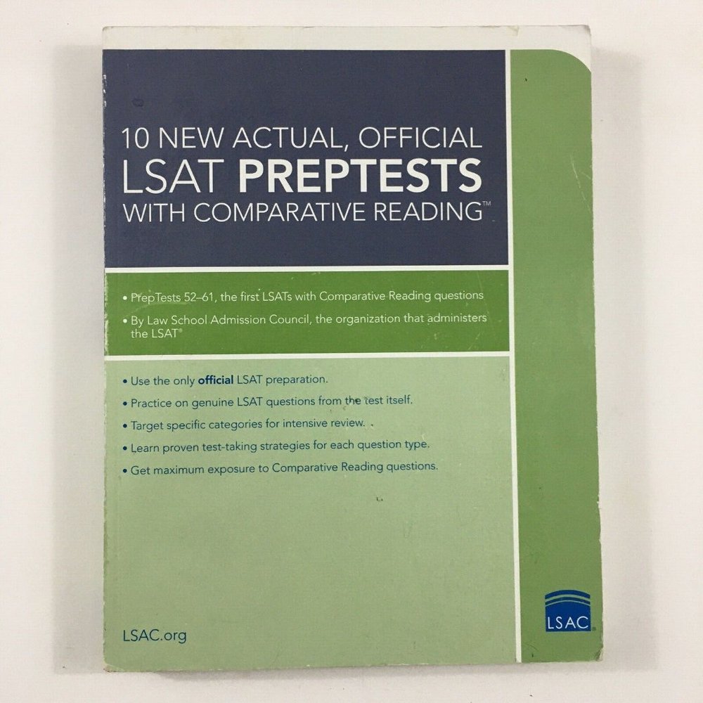 10 New Actual, Official LSAT PrepTests with Comparative Reading: (PrepTests 52–6
